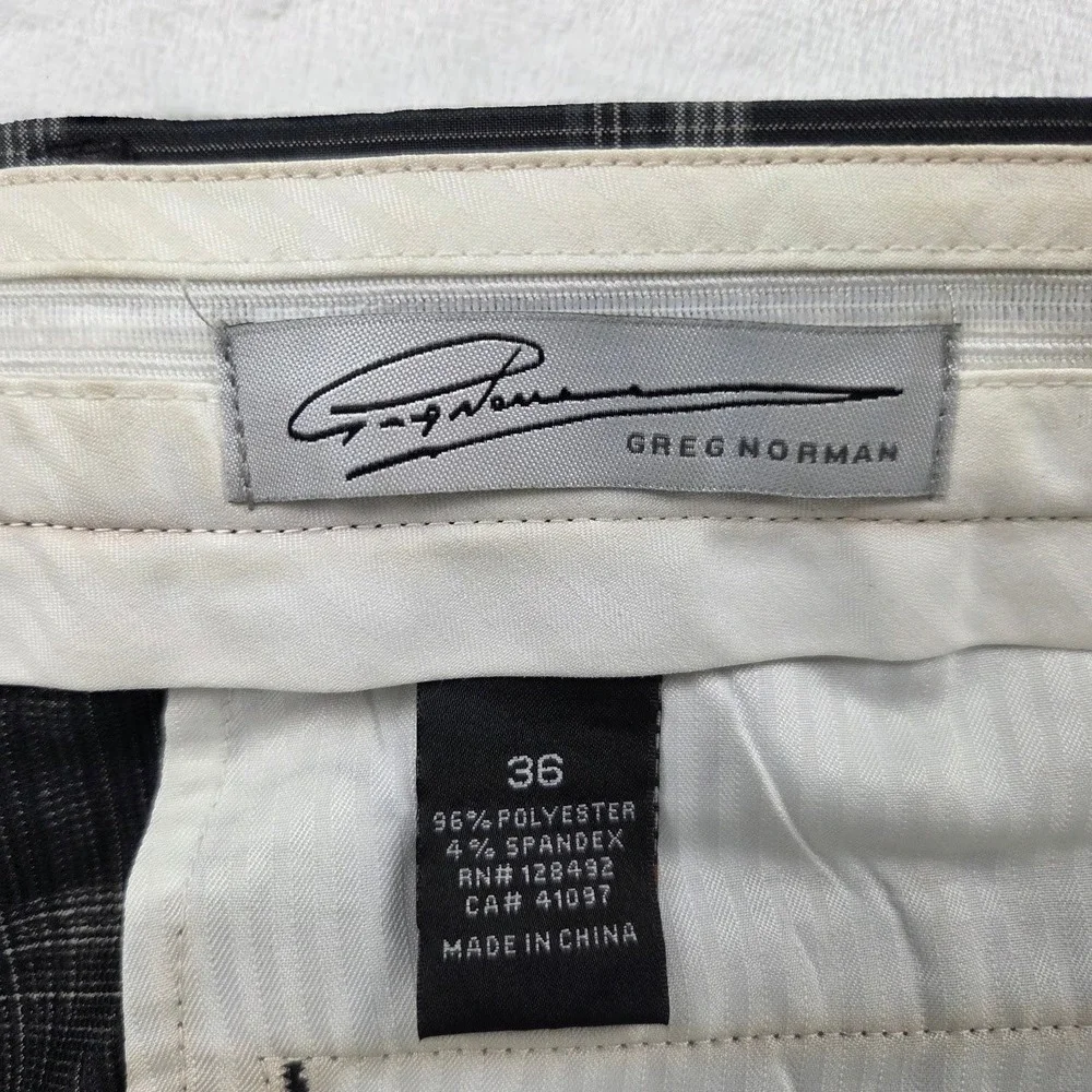 Greg Norman Shorts Men 36 Blue Performance Golf Flat Front Excellent